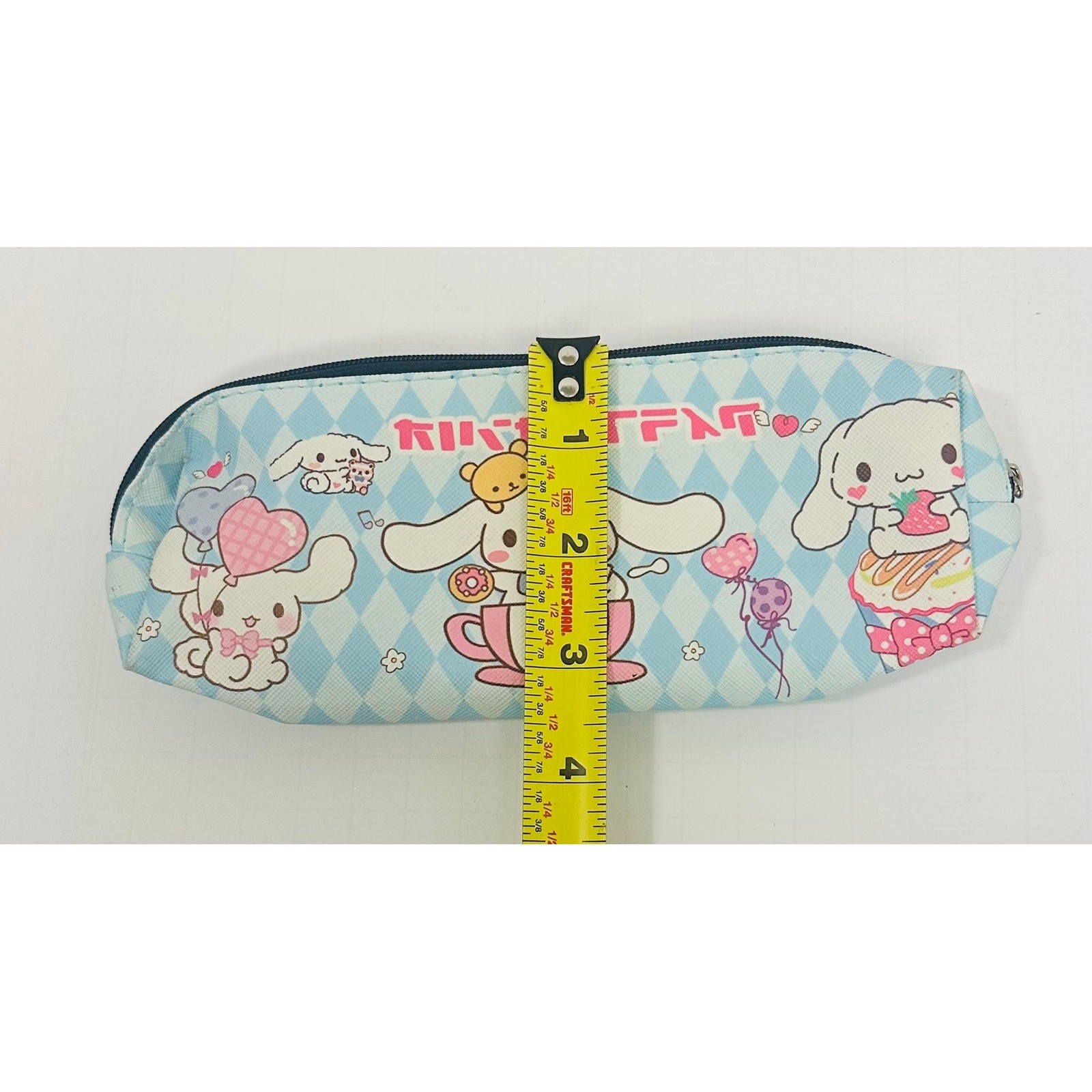 Sanrio Cinnamoroll Cute Kawaii Blue Sweet Treat Design 8″ Pencil Case Pouch