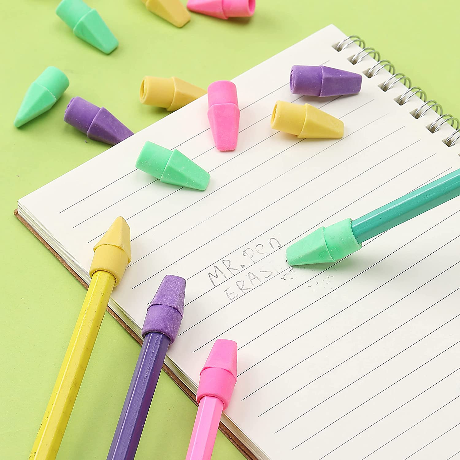 Erasers for Pencils, 120 Pack, Pencil Top Erasers, Eraser Caps, Cap Tops, Topper