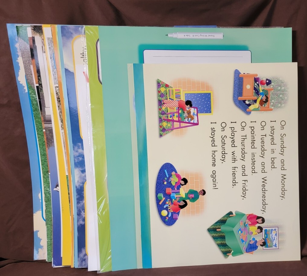 35 Rigby Kindergarten & 1st On Our Way To English Manipulative Charts Posters