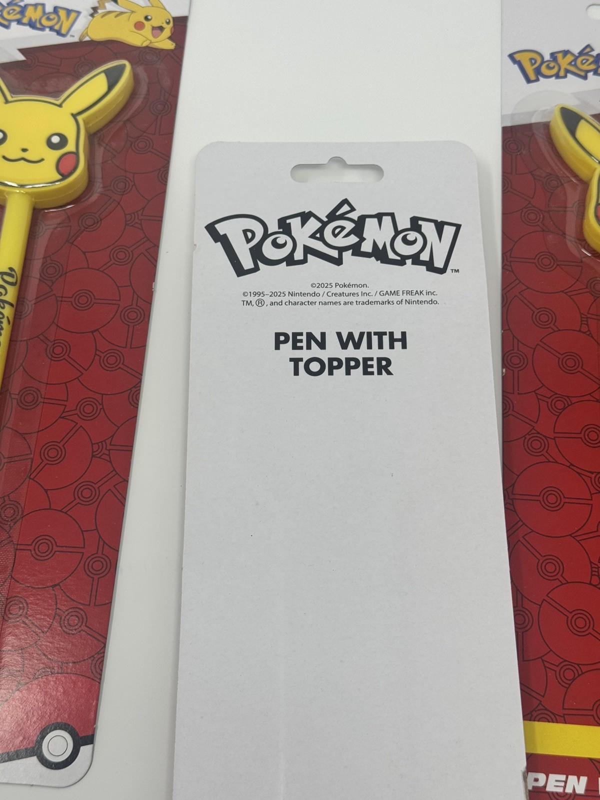 Lot of 4 – New Pokemon Pikachu Pen With Topper