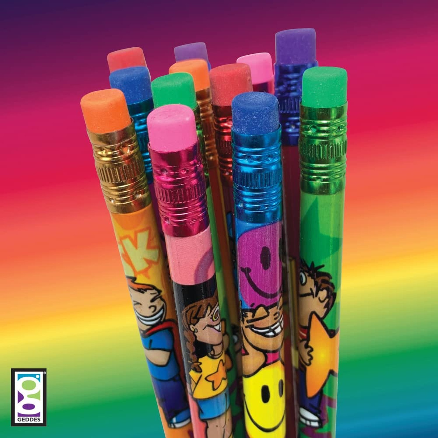 Raymond Geddes Incentive Number 2 Pencils For Kids (Pack of 144) Multicolor