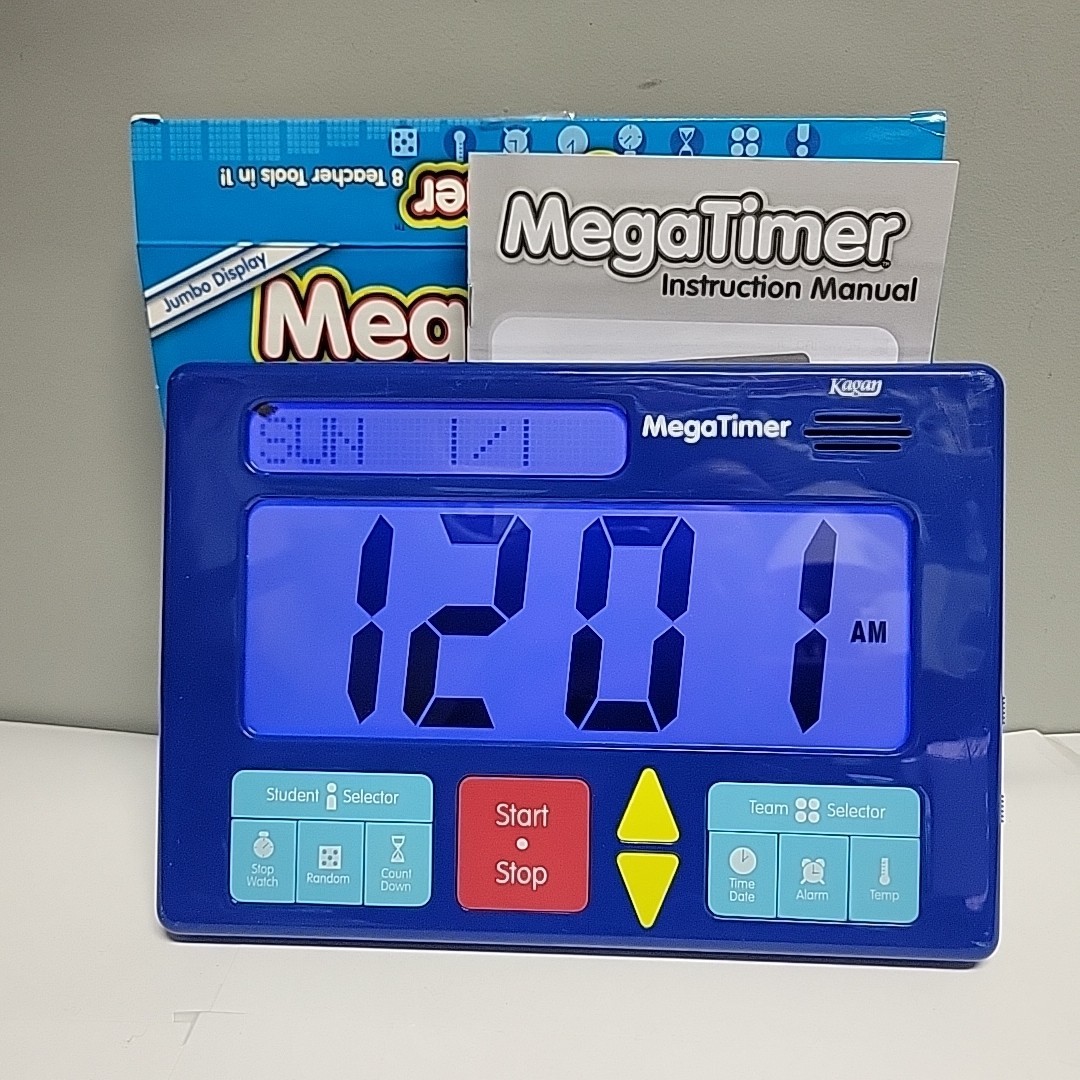 Kagan Cooperative Learning MegaTimer Classroom Timer Digital Lighted Working