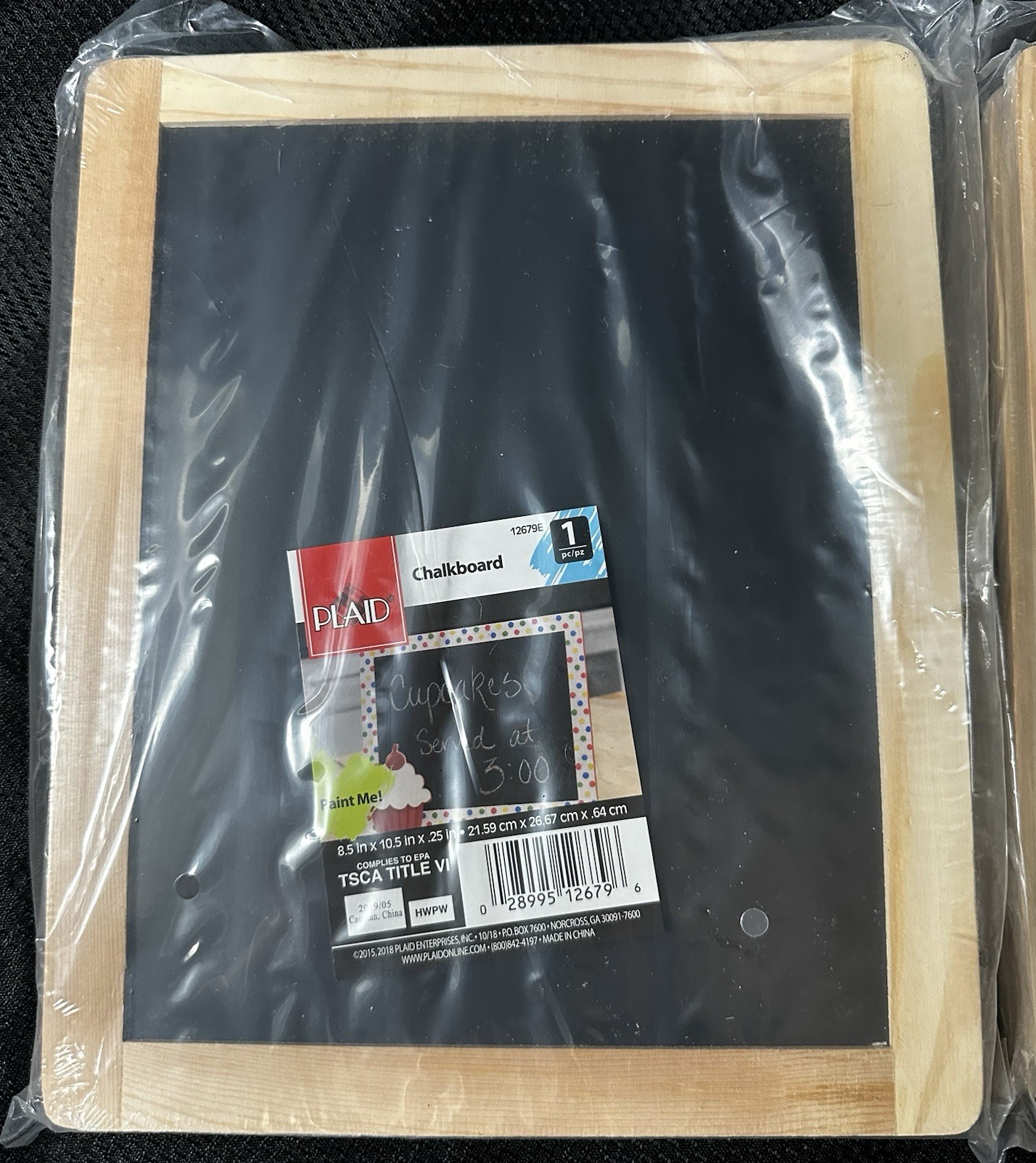 Chalkboards Lot Of 6~New In Package~Natural Wood Finish 10.5”x8.5” Educational