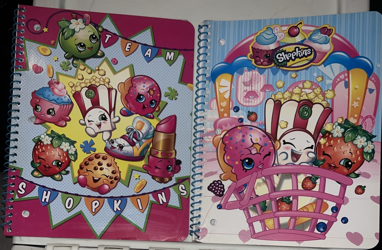 2 x SHOPKINS Notebooks & 2 Matching Composition Books New & Rare