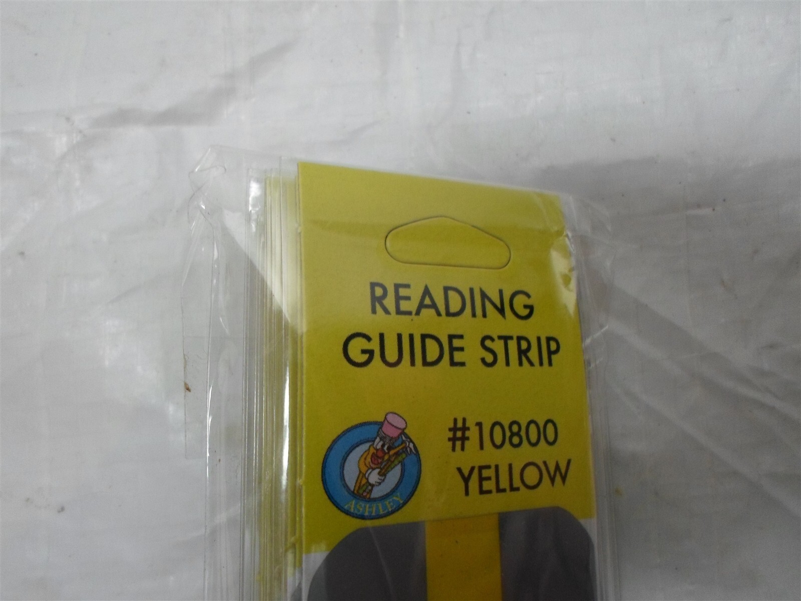Pack of 12: Ashley Reading Guide Strips #10800 Yellow. 1 Dozen strips. 7.25×1.25
