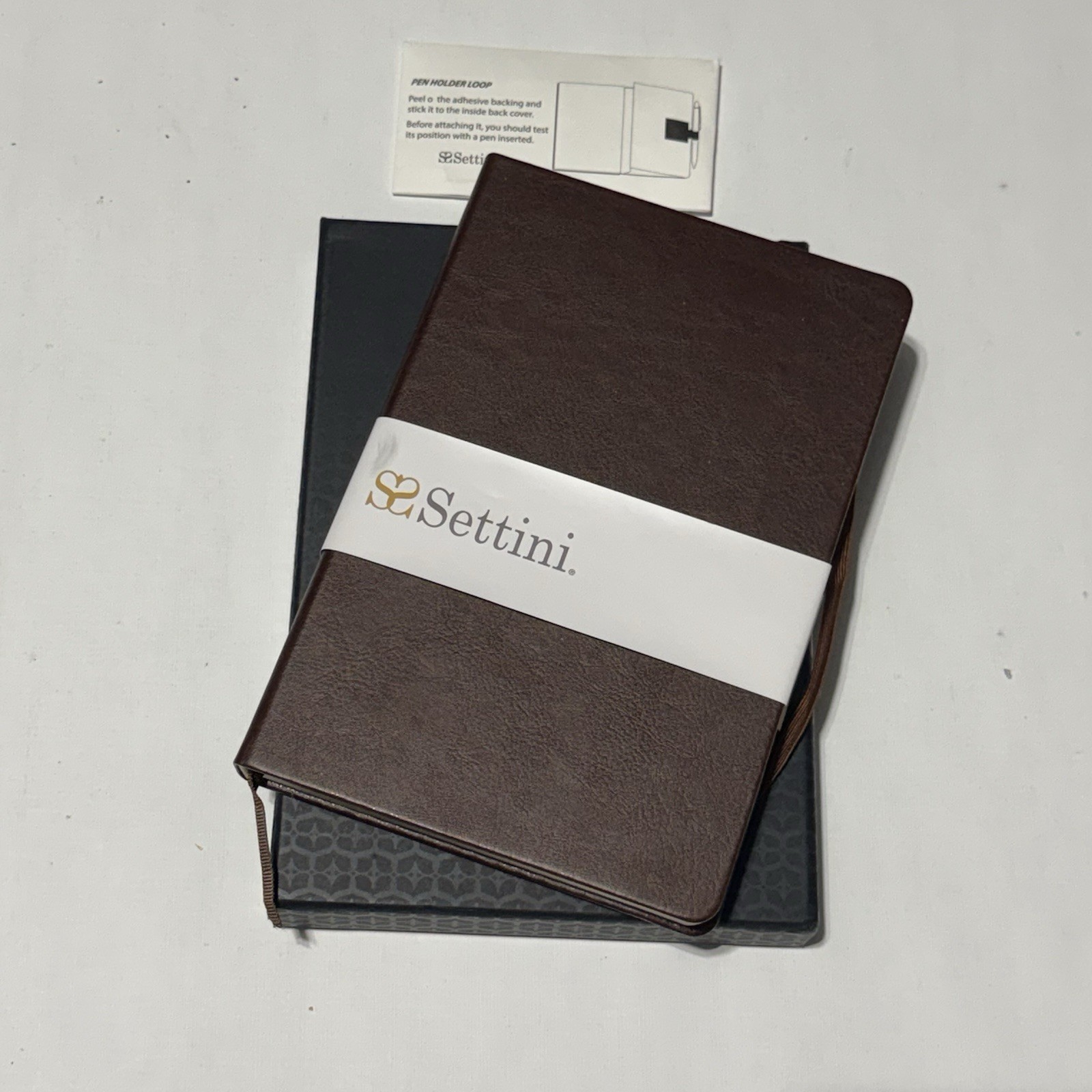 Settini Journal Notebook for Writing, Vegan Leather Hardcover Notebook Brown