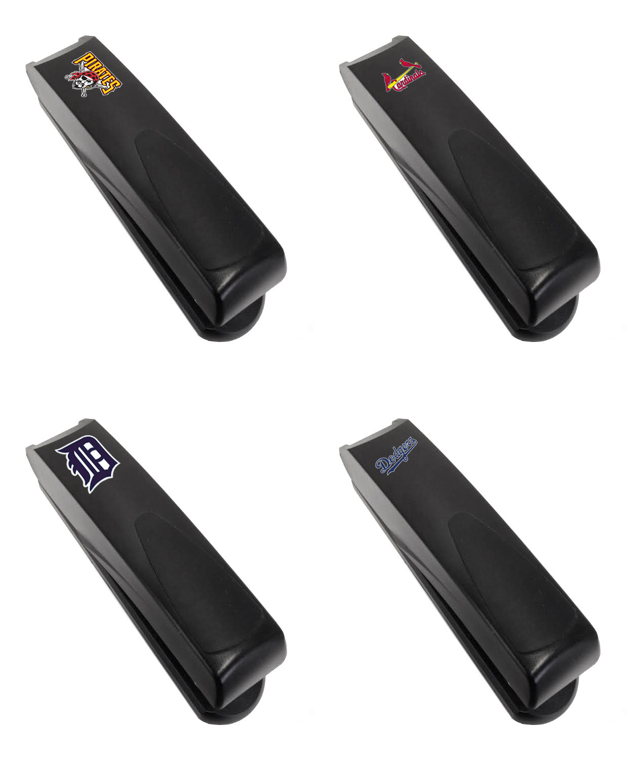 MLB Stapler Black Desk Stapler Plastic Finish Baseball Team Logo Decal Staples