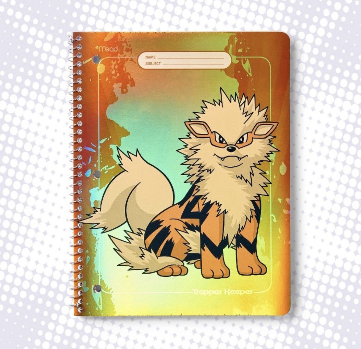 Mead 8″x10.5″ College Ruled Pokémon Notebook Arcanine 80 Pages Pokémon x Target