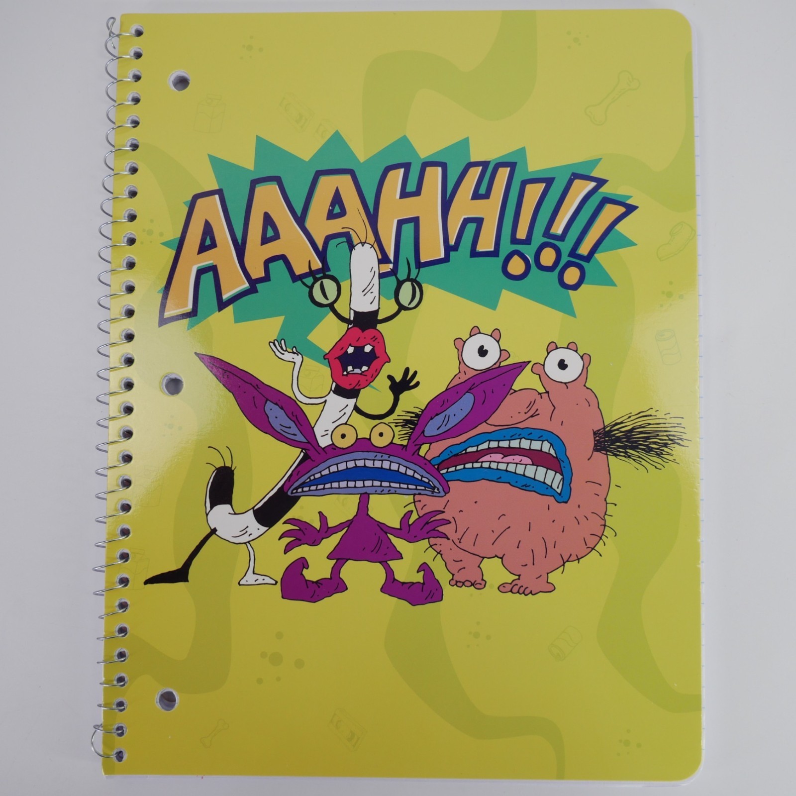 Vintage Nickelodeon Spiral Notebook 70 College Ruled Sheets – 4 Pack 90s Kids