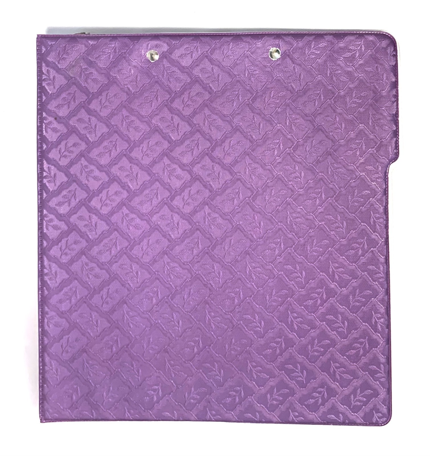 Mead SUPER SHADES 3-Ring Binder Embossed Plum Purple Vintage 1994