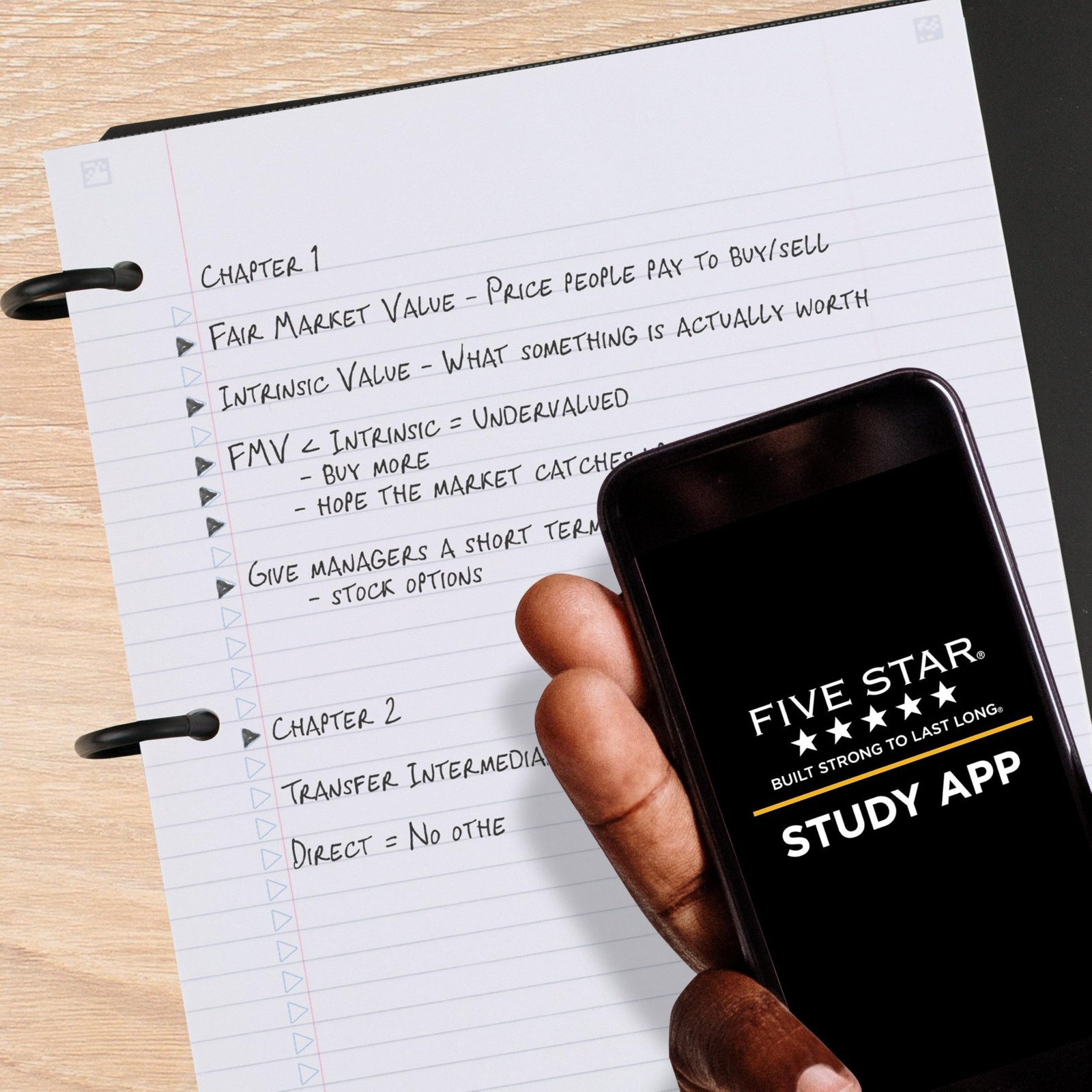 Five Star Flex Refillable Notebook + Study App, 1 Count (Pack of 1), Red