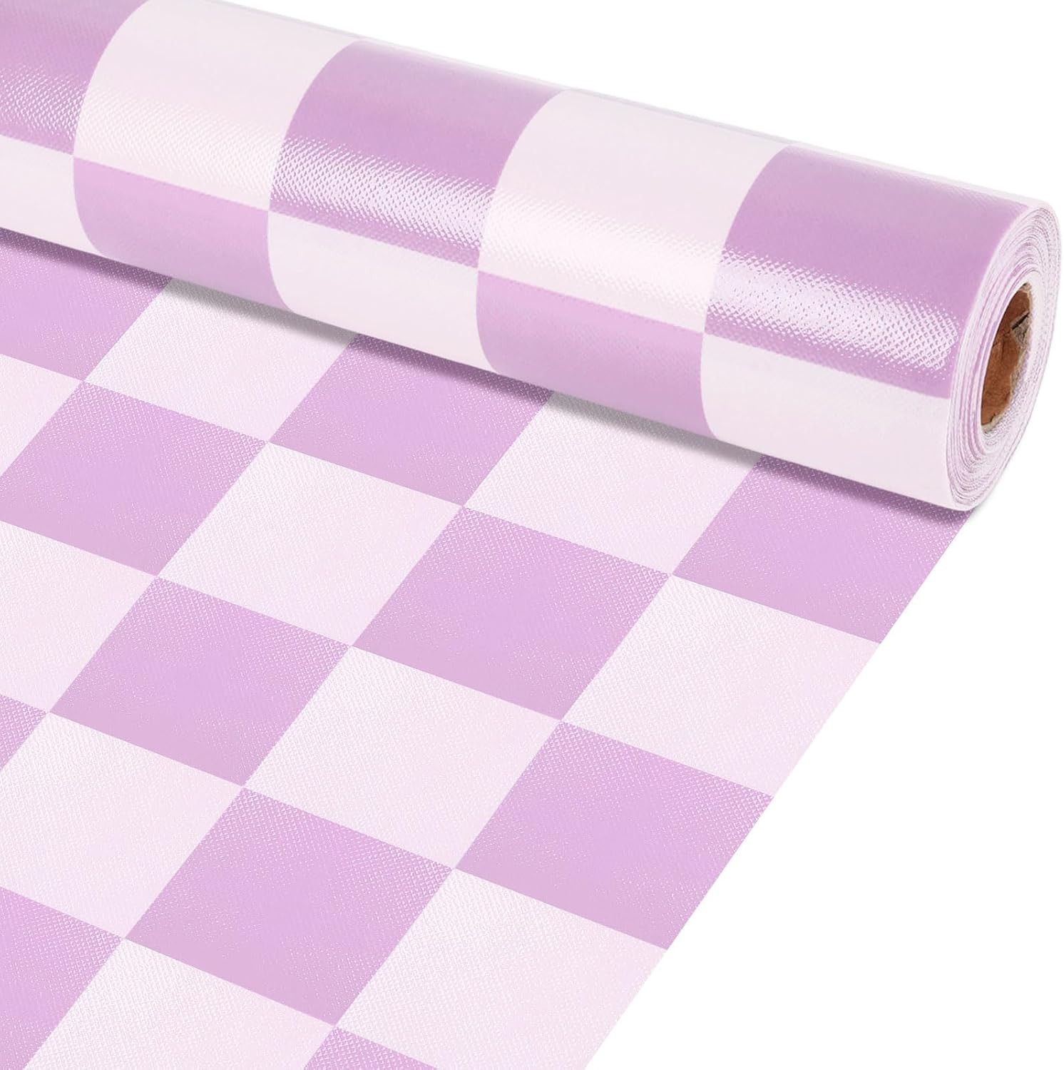 Purple Checked Bulletin Board Roll Non-Woven Fabric Poster 15.55″ X12Ft | Erasab