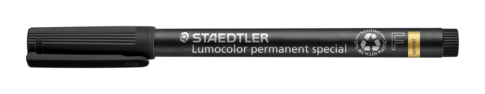 STAEDTLER 319 F-9 Lumocolor Special Permanent Marker, Medium 1.0mm – Black (Pack