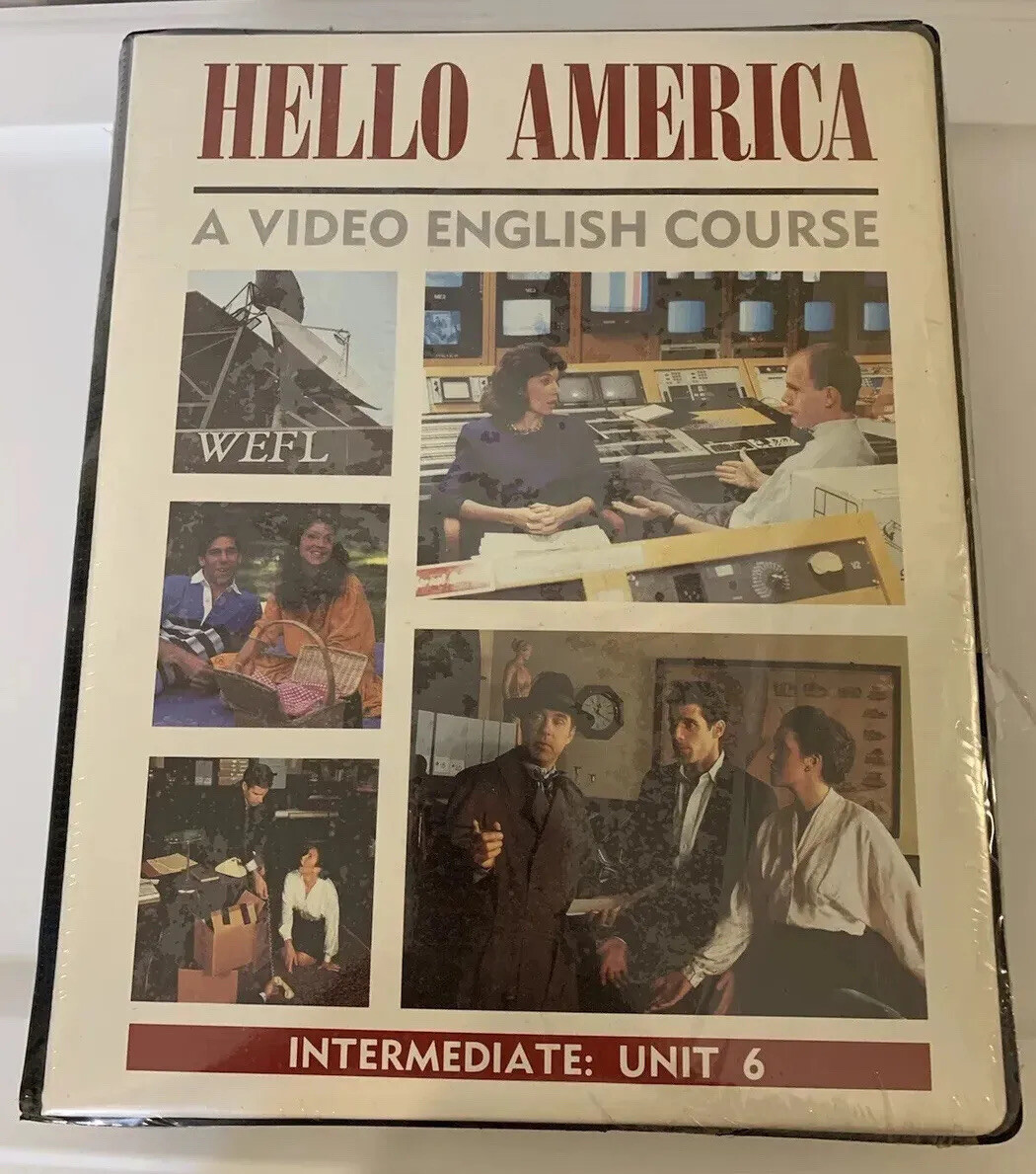 New HELLO AMERICA Unit 6 ESL Learn ENGLISH Course HELLO AMERICA #6 VHS Tapes