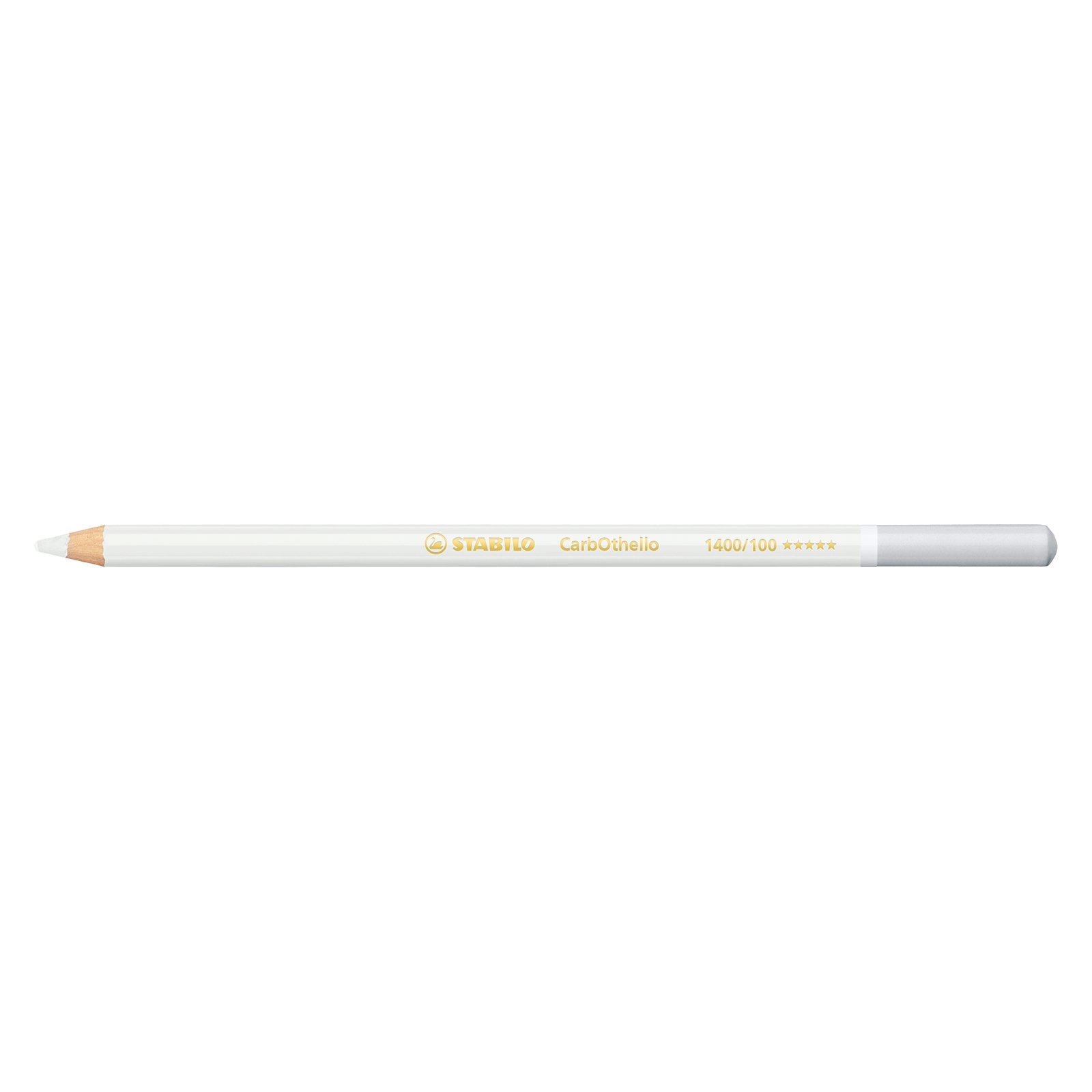 STABILO Chalk-Pastel Pencil – CarbOthello – Pack of 1 – Titanium White