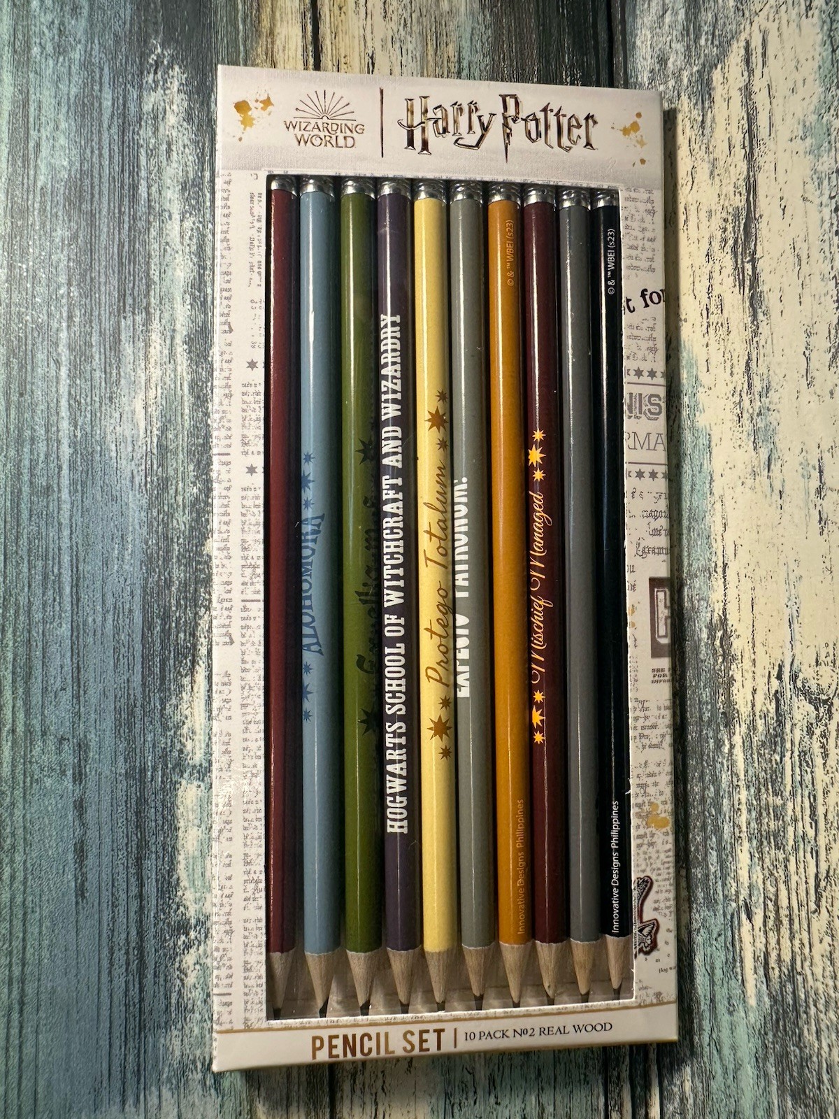 NEW Harry Potter Pencil Set 10 Pack #2 Pencils Pre-Sharpened Multiple Colors