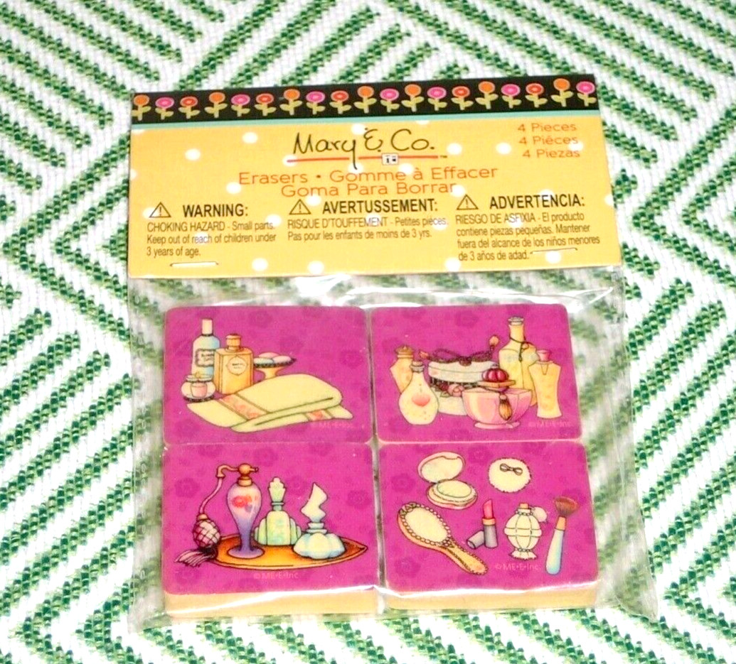 Mary Engelbreit Erasers Perfume Vanity Bottles Makeup Designs Collectible