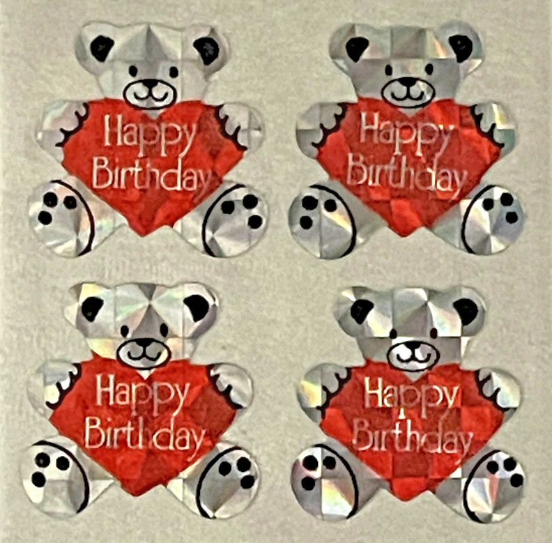12 packages of Prismatic Happy Birthday Stickers, „Great 7“ Sticker, PPZ8902