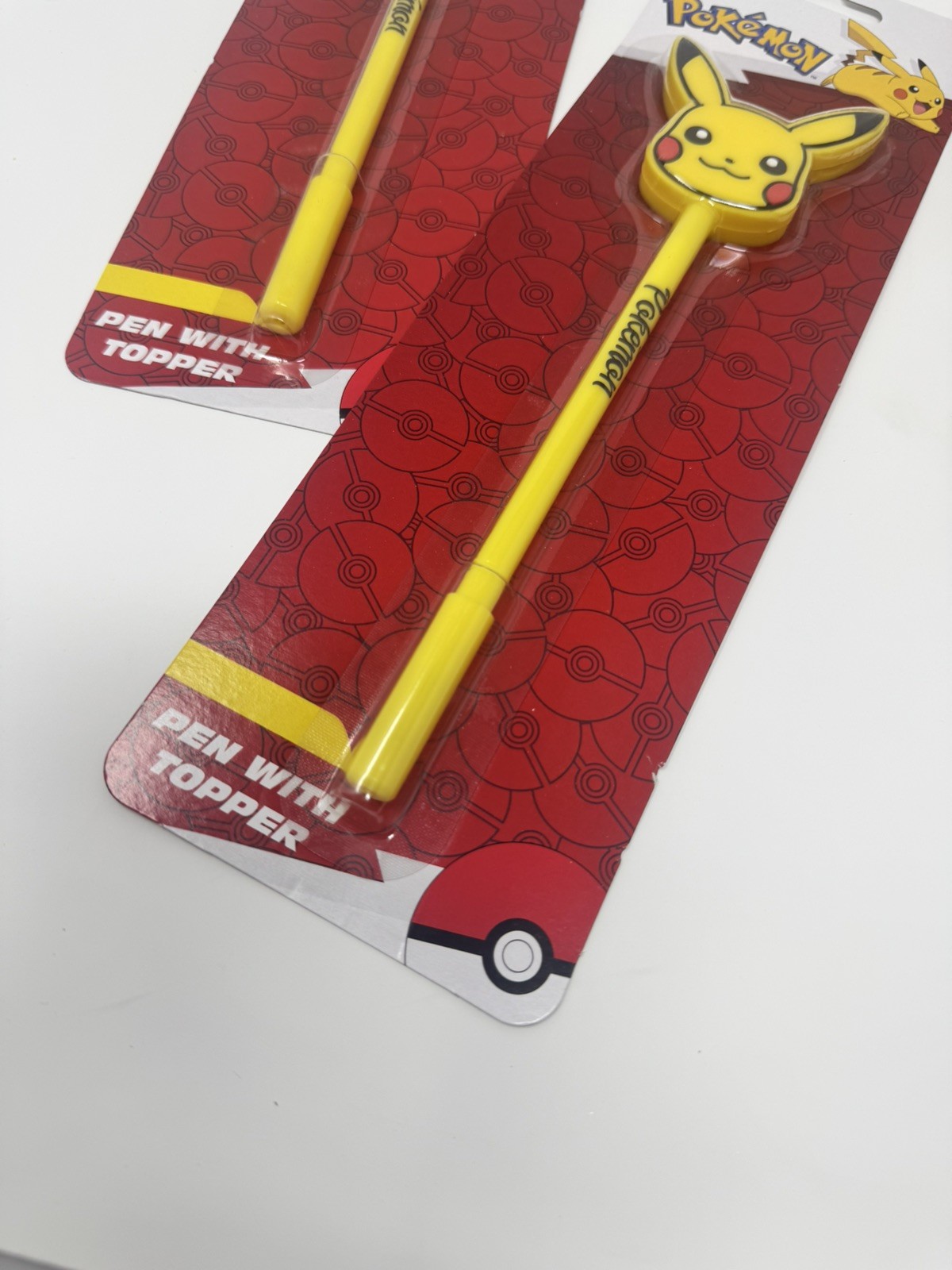 Lot of 4 – New Pokemon Pikachu Pen With Topper