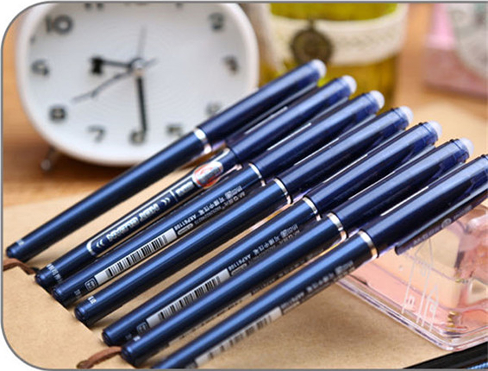 1pc M&G AKP61108 0.5mm Erasable Romove By Friction Gel Ink Ball Pens Black/Blue