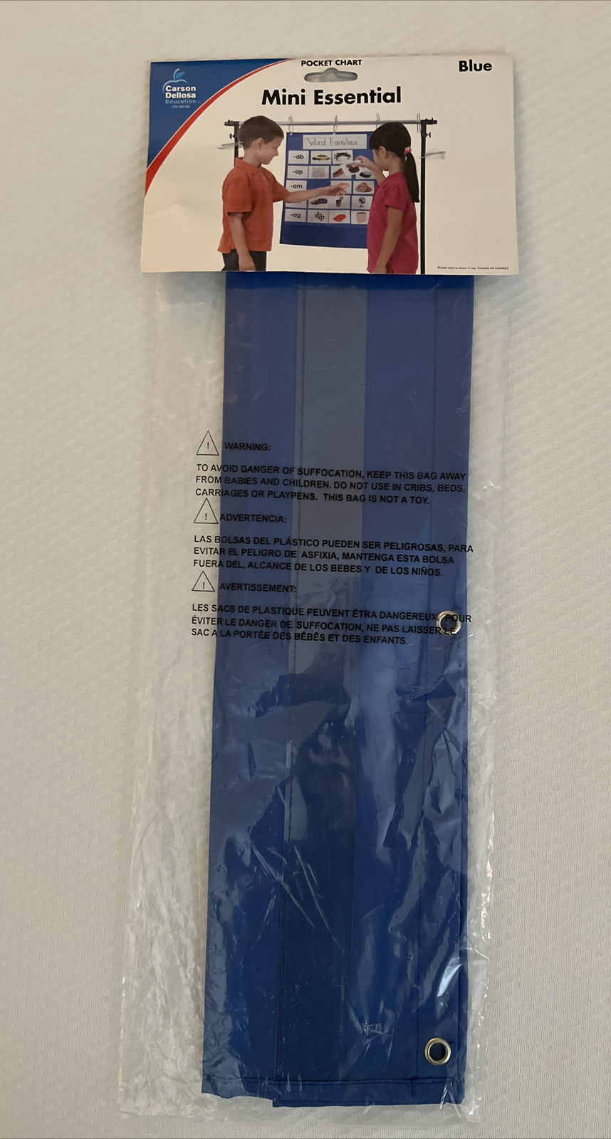 Carson Dellosa Publishing Mini Essential POCKET CHART * Blue 🌺 19” X 25”