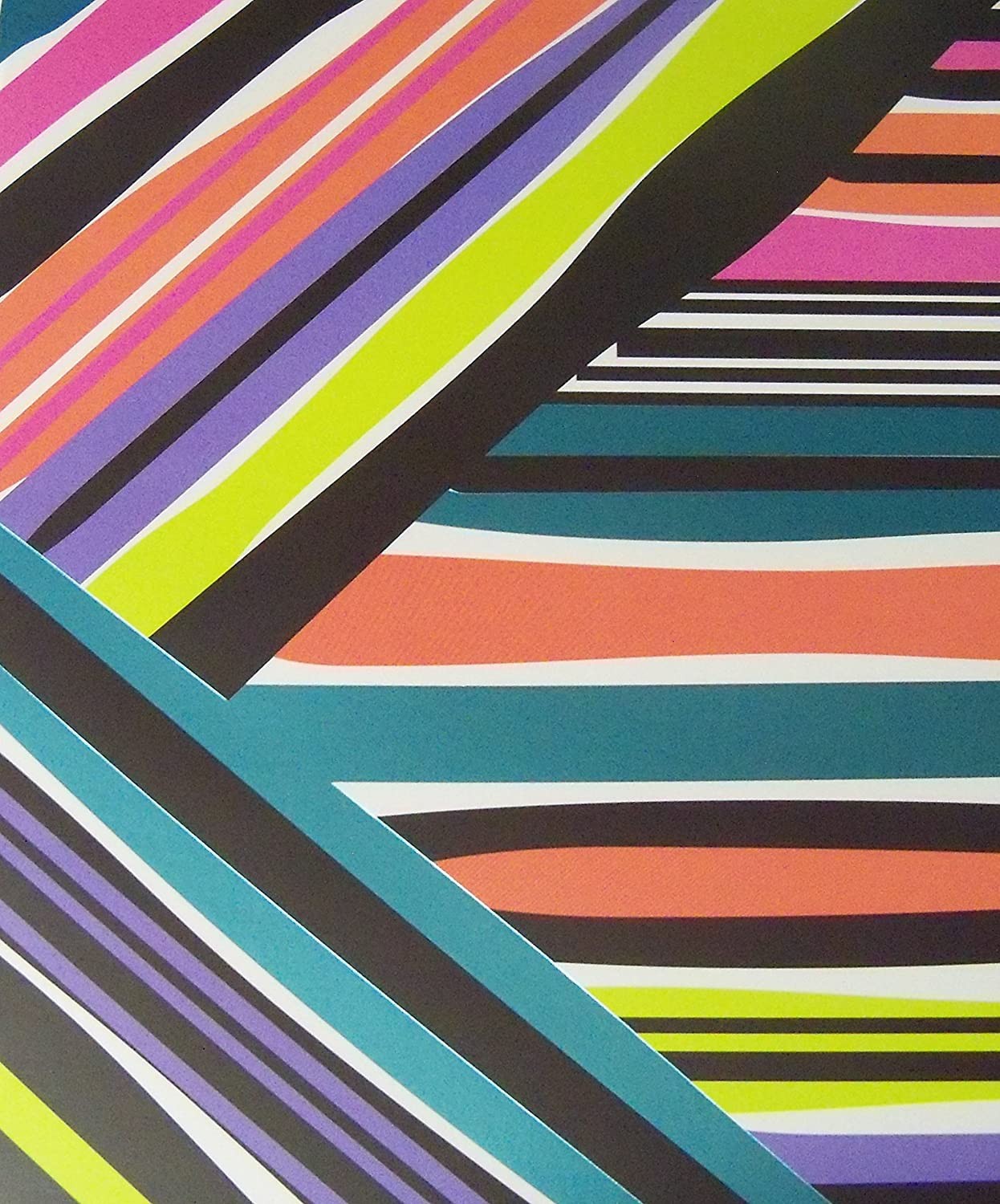Geometric Deluxe Blue Foil Folder (Lines and Angles)