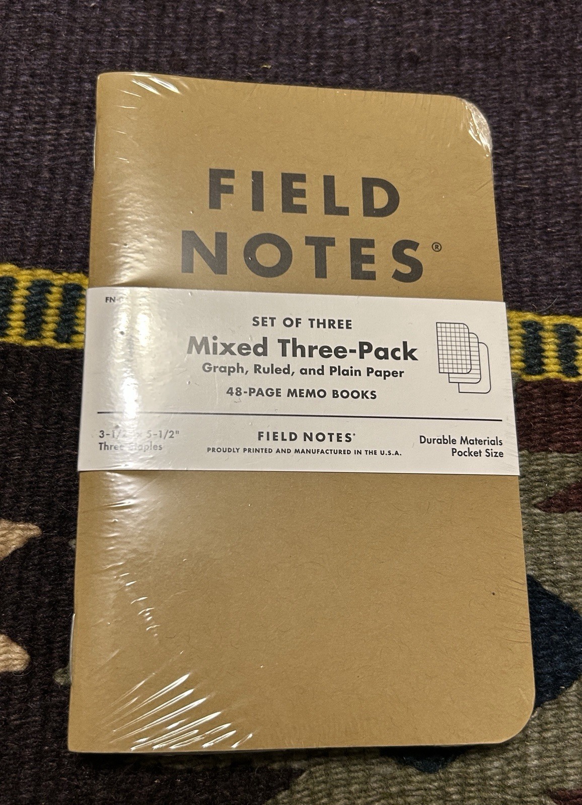 Field Notes – Mixed Three Pack – FN- 04 – Three (3) New 48 Page Memo Books