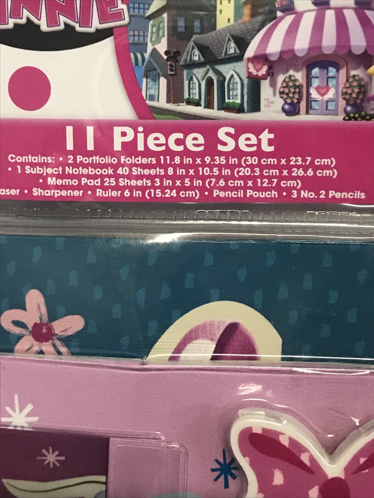 Disney Jr. Minnie, Stationary Set School Supplies For Girls, 11 Piece Set