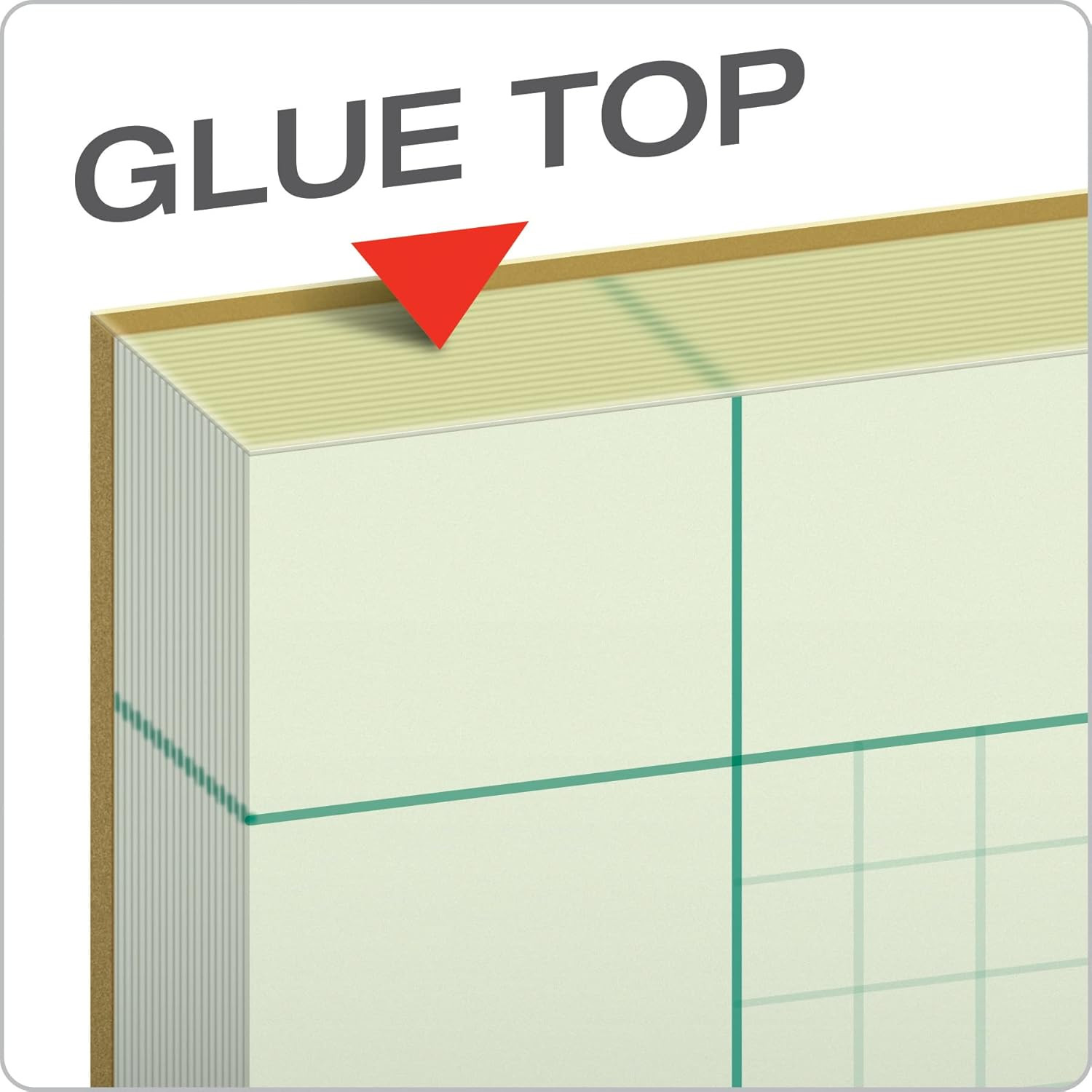 Engineering Notebooks, Graph Notebooks, 3 Pk Quad Ruled Pad, 8-1/2″ X 11″, Glue