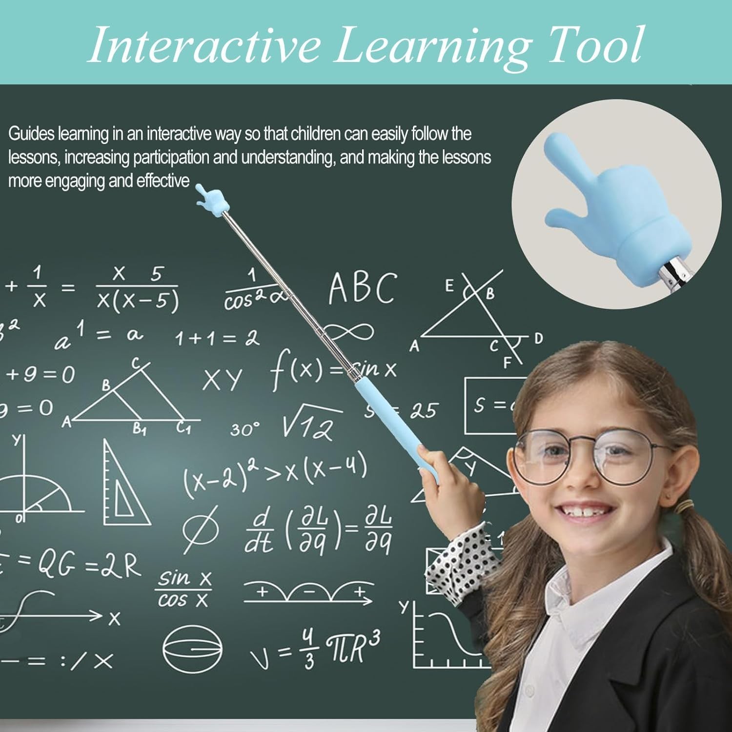 5PCS Finger Pointer Sticks – Multipurpose Teacher Supplie, Classroom Use for Kid
