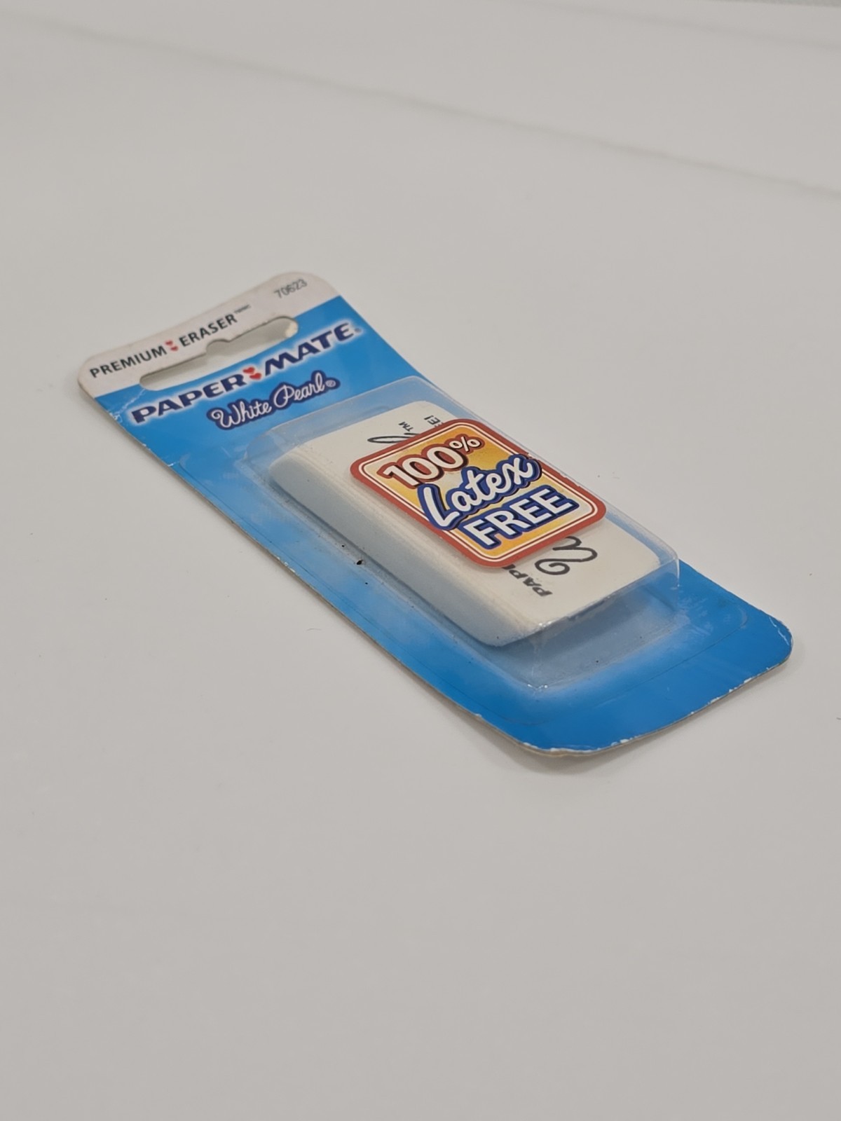 🔥 VINTAGE 2006 Paper Mate WHITE PEARL Eraser 1 Pack Model # 70623 NOS NEW