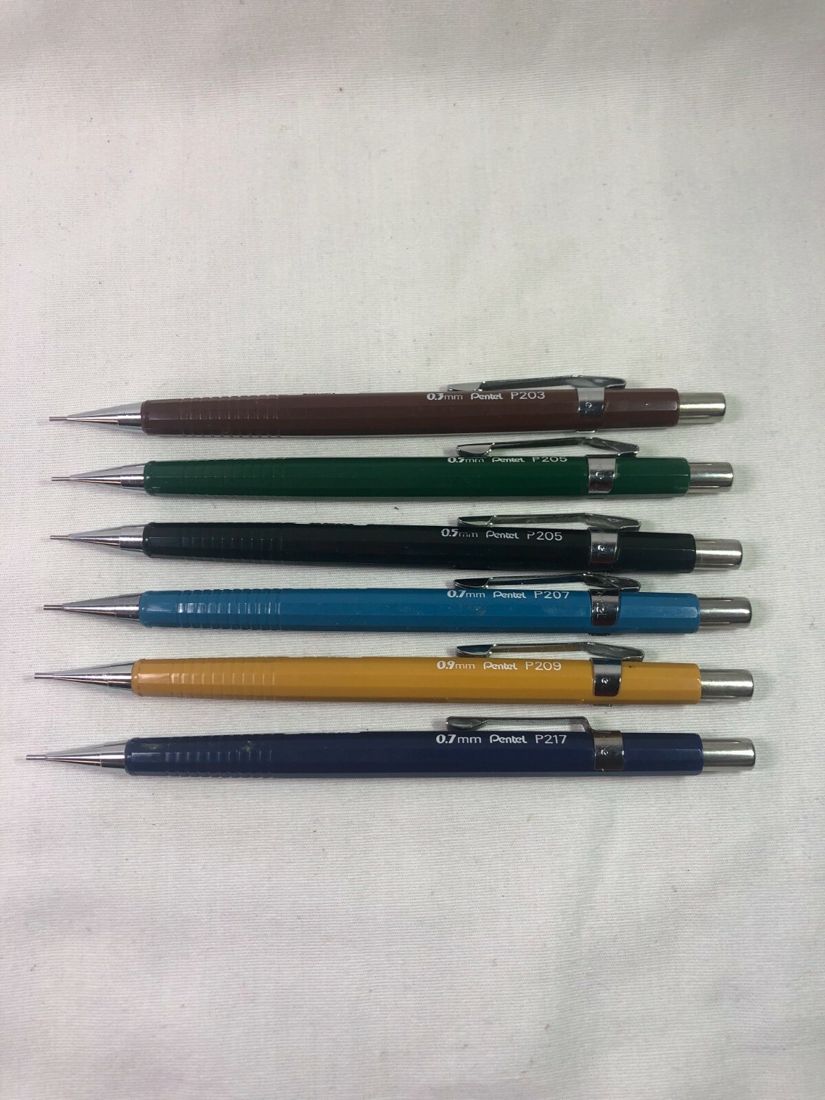 Vintage Pentel Mechanical Pencils CHOOSE! P217 P203 P205 P207 P209 JAPAN Colors!