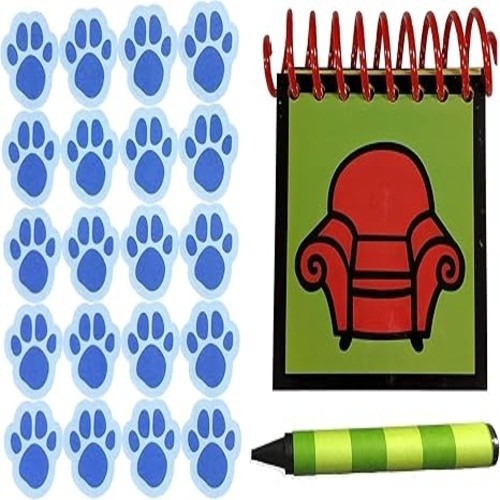 Handy Dandy Notebook Set – Steve Version – 120 Clue Stickers + 1 Black Crayon