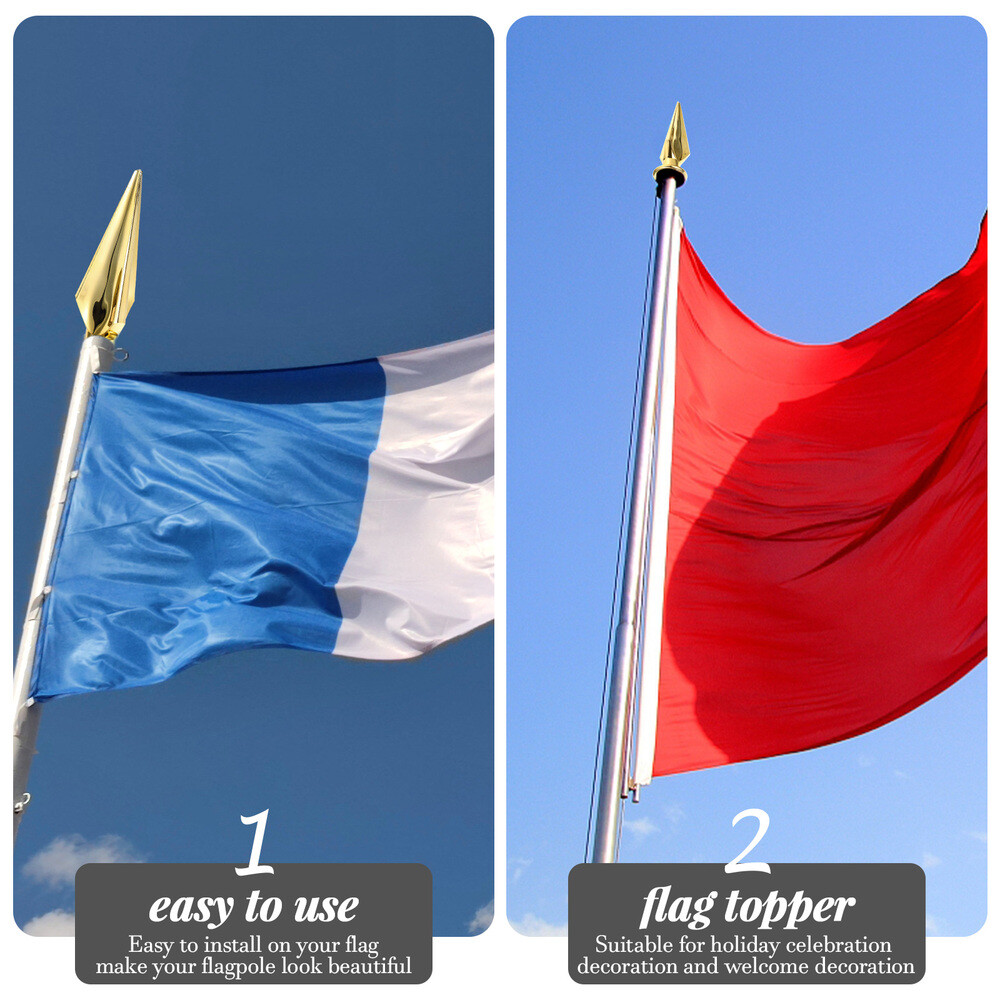 indoor flag pole toppers flag pole parts Spear Flag Pole Topper Porch Flag Pole