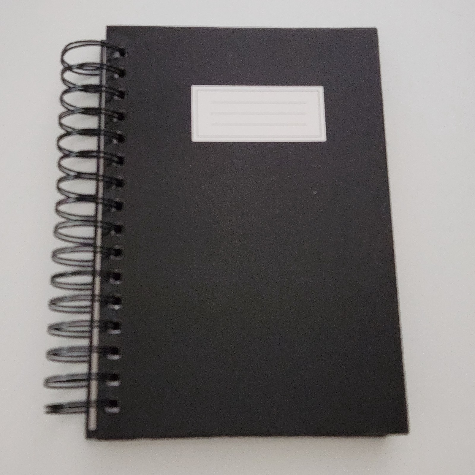 Markings Plain Spiral Notebook Hardcover Black Lined CR Gibson 6×8.5 Journal (X)
