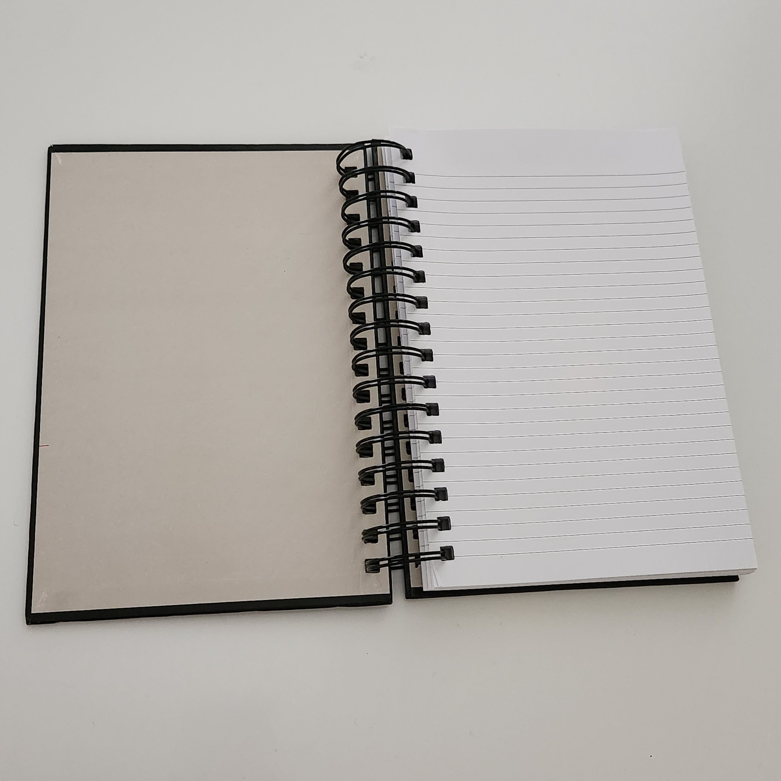 Markings Plain Spiral Notebook Hardcover Black Lined CR Gibson 6×8.5 Journal (X)