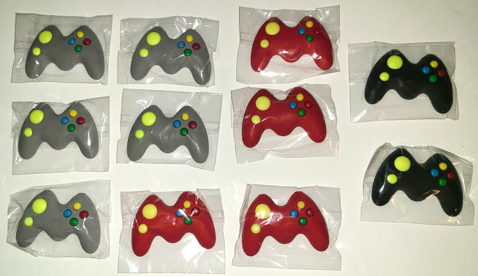 pack of 11 Raymond Geddes classic Video Game Controller Erasers, party favors