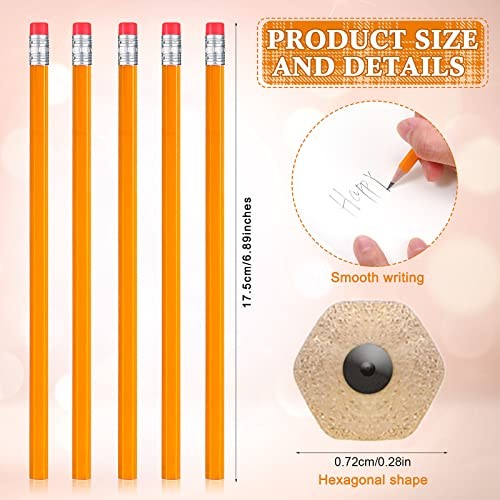 400 Pcs Yellow Pencils Bulk with Erasers Unsharpened Wood 2 HB Pencil Wood