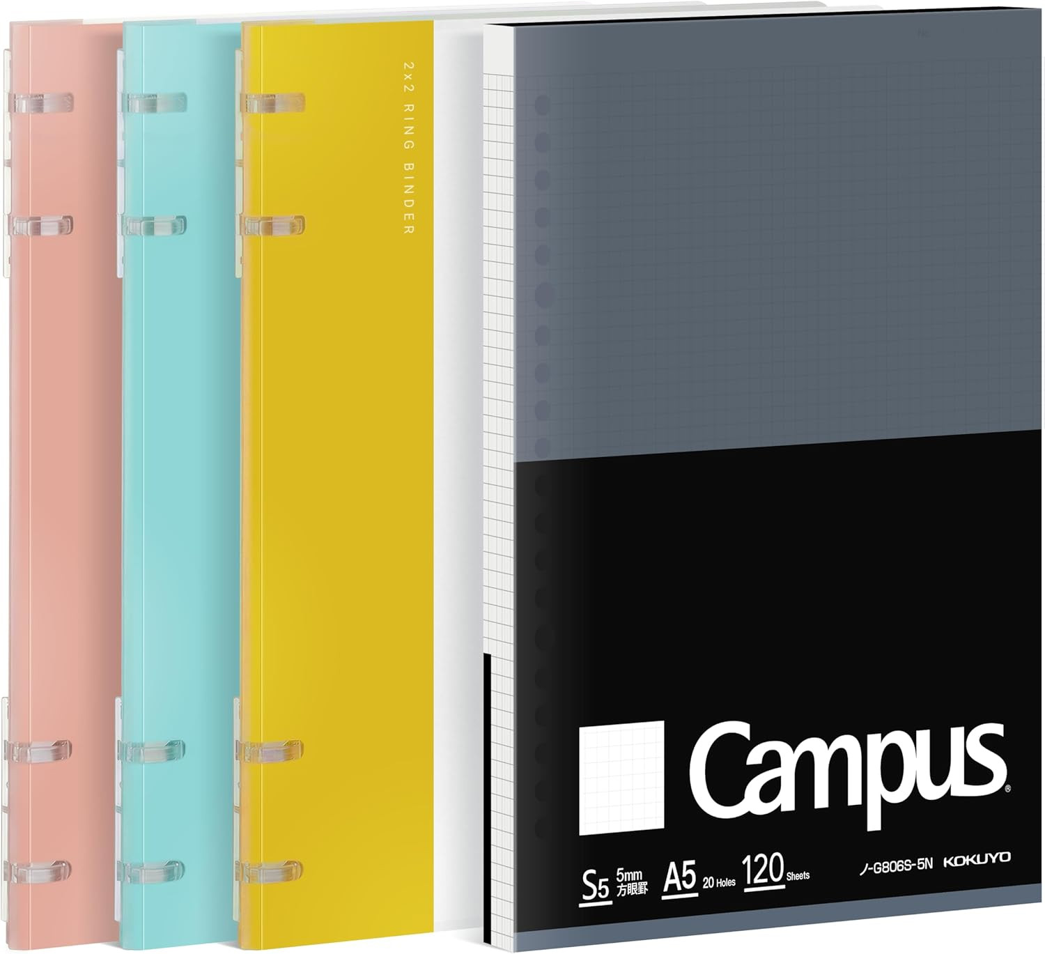 Spiral Binder Notebooks, 3 Pack Refillable Notebook + 100 Refill Papers