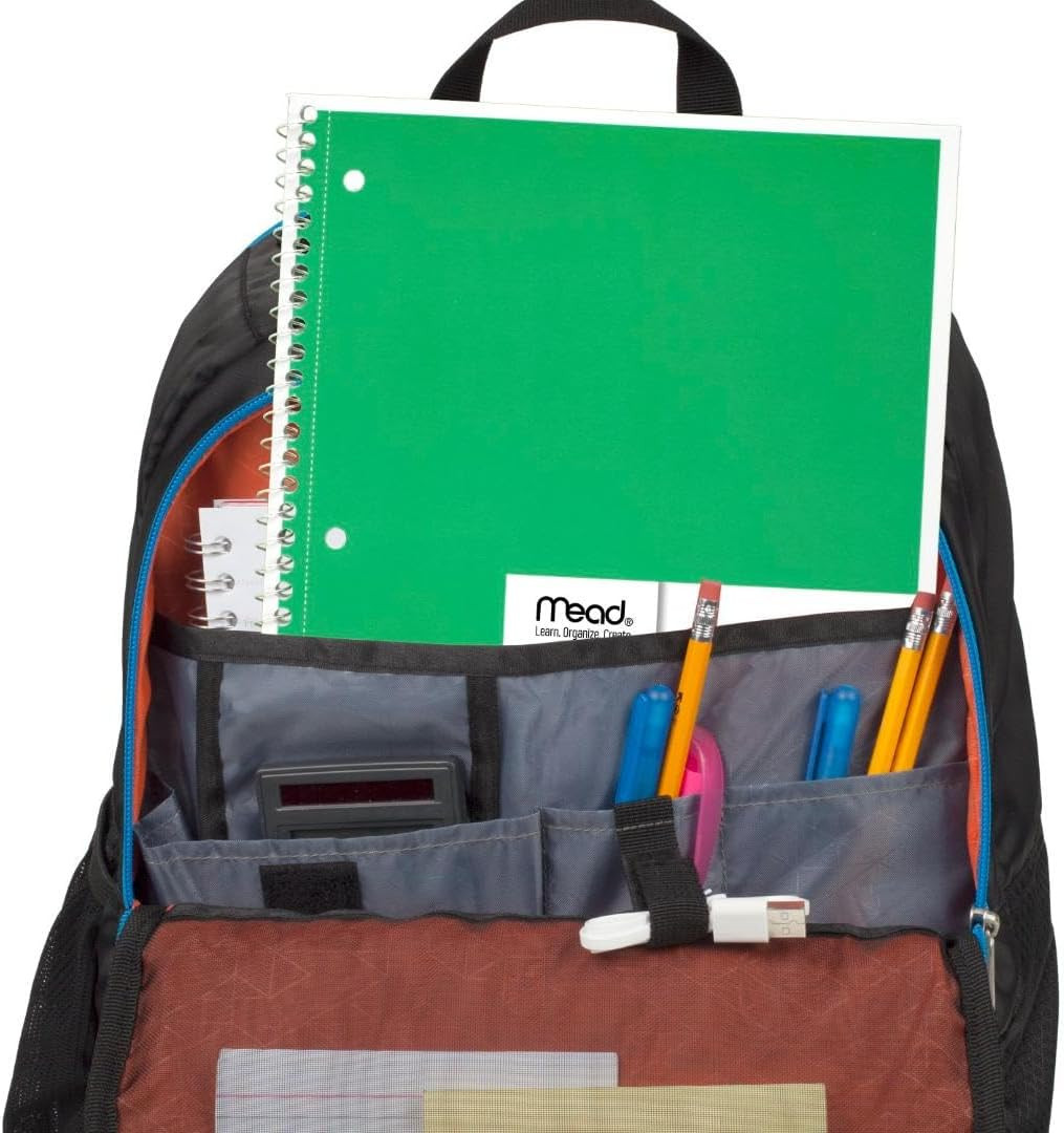 Spiral Notebook, 6 Pack, 1 Subject, Wide Ruled Paper, 7-1/2″ x 10-1/2″, 70 Sheet