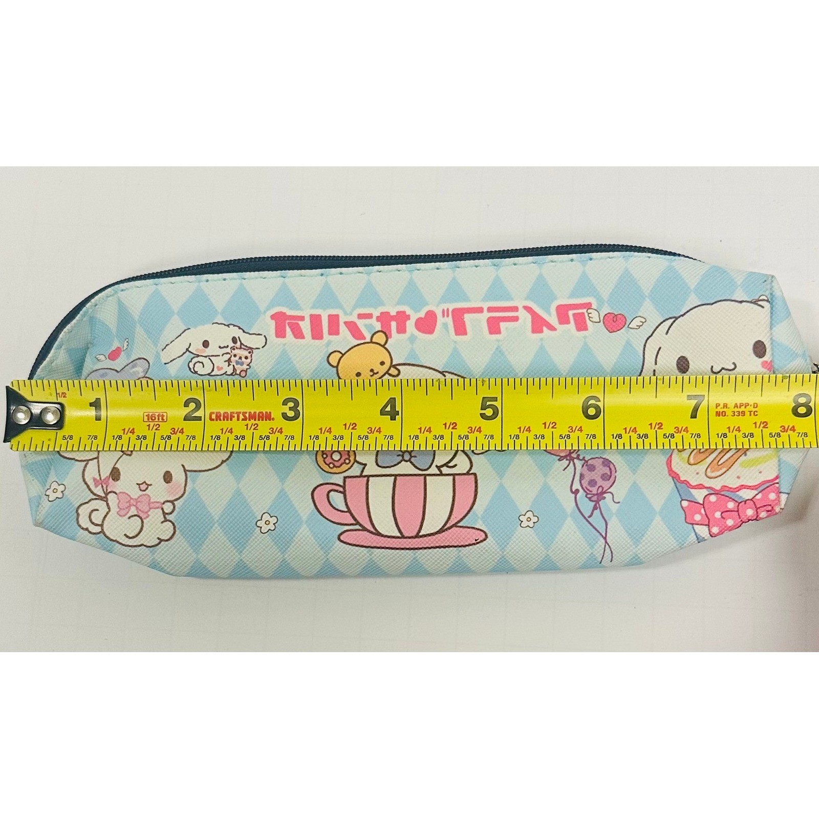 Sanrio Cinnamoroll Cute Kawaii Blue Sweet Treat Design 8″ Pencil Case Pouch