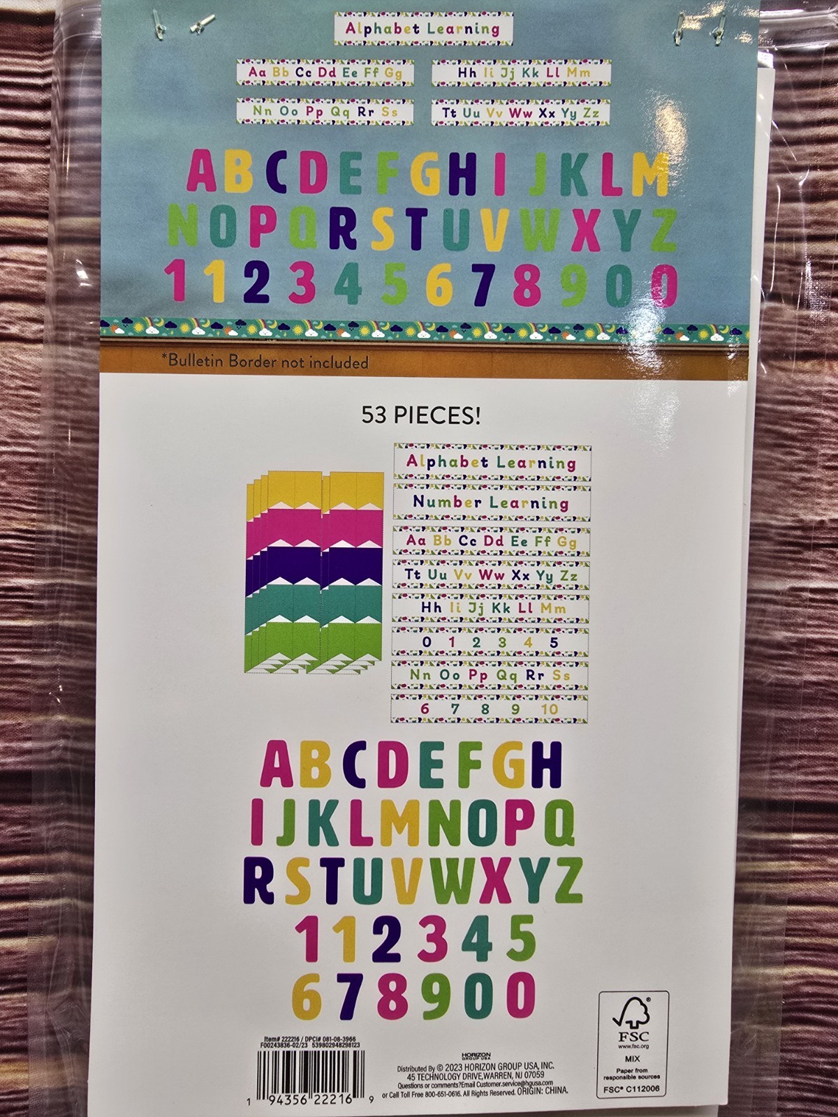 *New* Teachers Toolbox Alphabet And Numbers Classroom Decor 53 Pieces