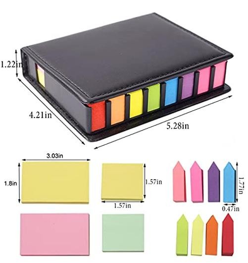 Sticky Notes Tabs for Page Markers, Colored Book Tabs for Annotating 300g