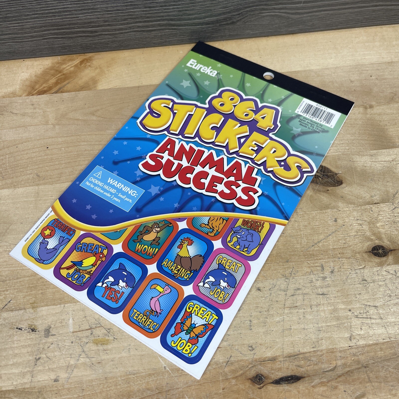 Eureka Animal Stickers Reward Stickers For Teachers and Students, 864 pcs New