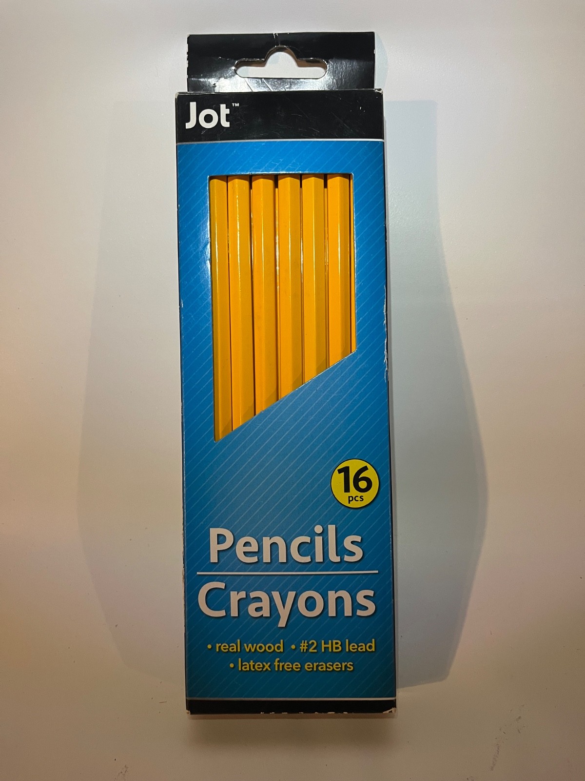 Jot Real Wood Pencils (#2 HB lead) 16 count pack (New)