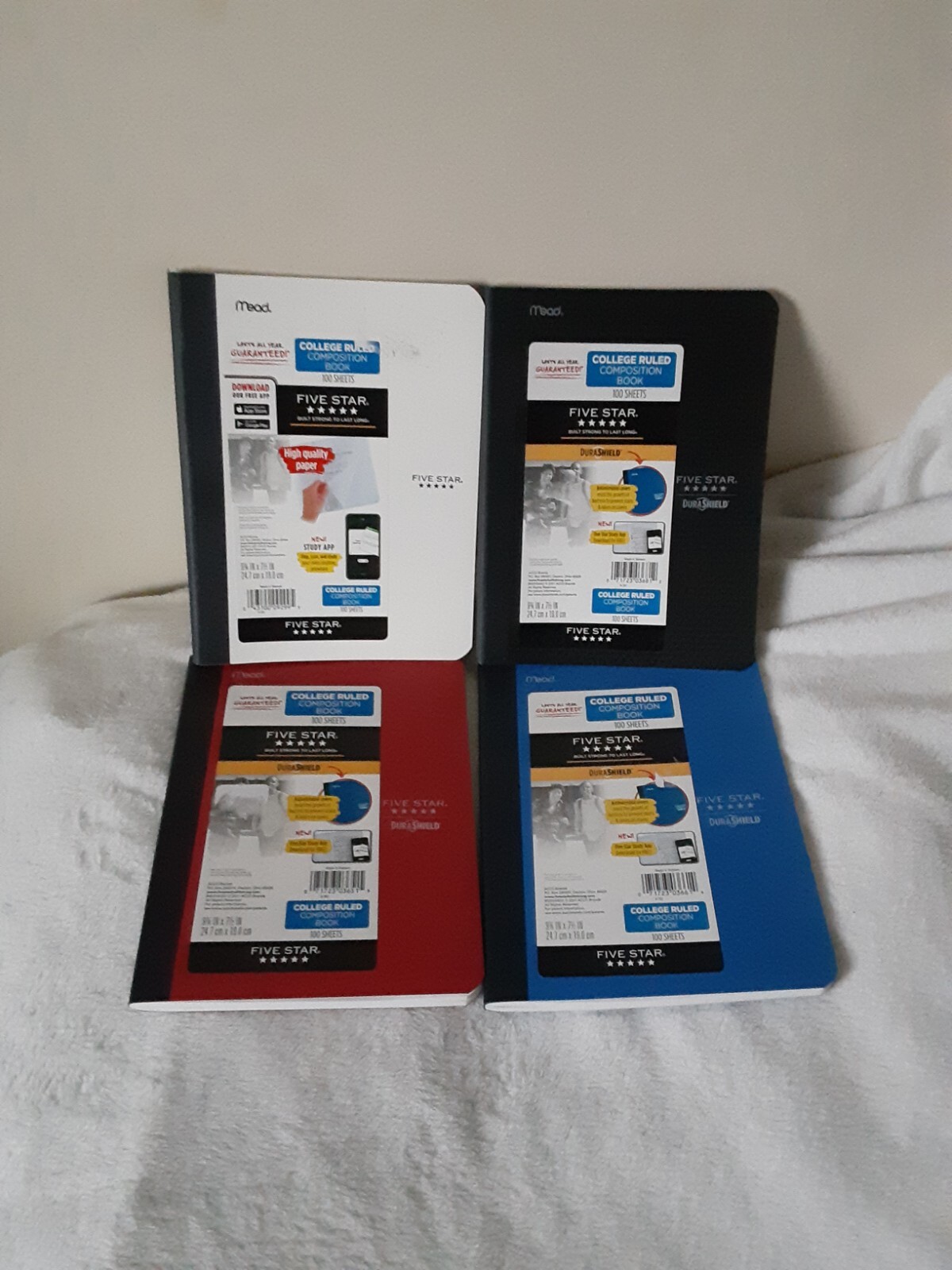 4X Mead DURASHIELD Composition Notebook Paper 100 Sheet BRAND NEW 👀 Study APP