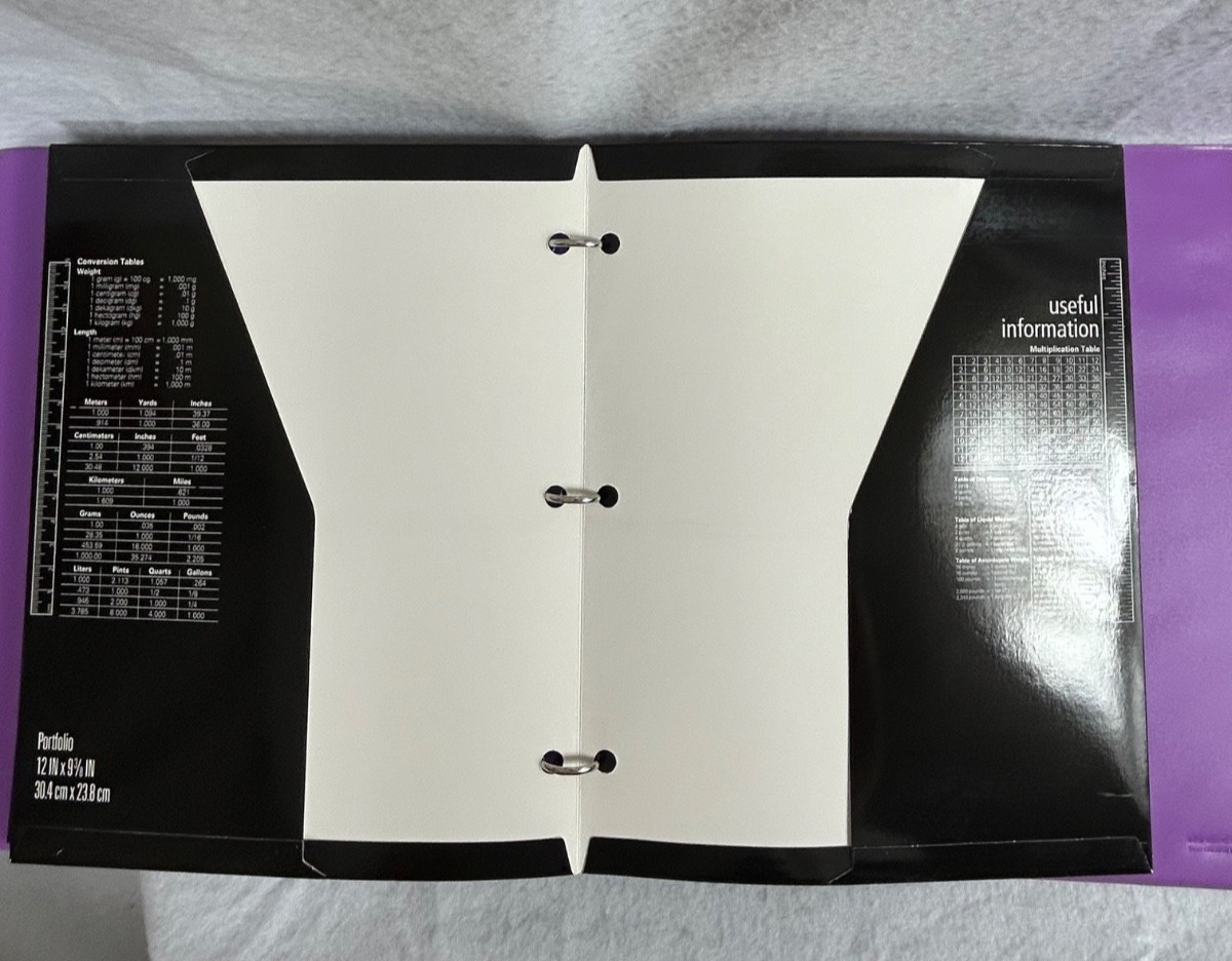 Trapper Keeper 3 Ring Binder Retro Portfolio Folder Mead Tropical Sunset Cal NEW