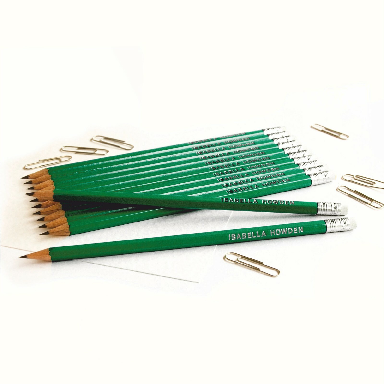 12 Bottle Pencils Personalised with Name High Quality Printed/Embossed Pencils