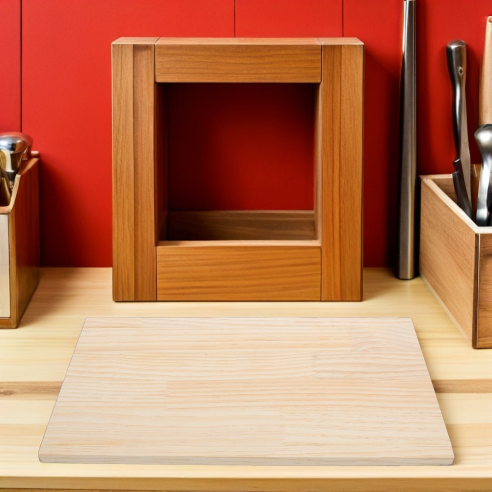 Natural Pine Wooden Shelf Panel for Wall Mounted Storage and Cabinet Organizer