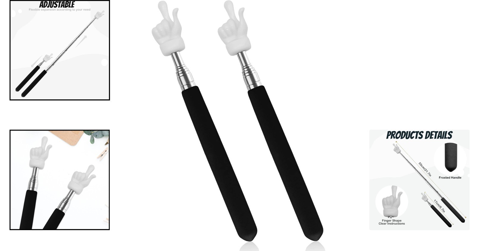 Two Pack Classroom Finger Pointers for Teaching and Presentations